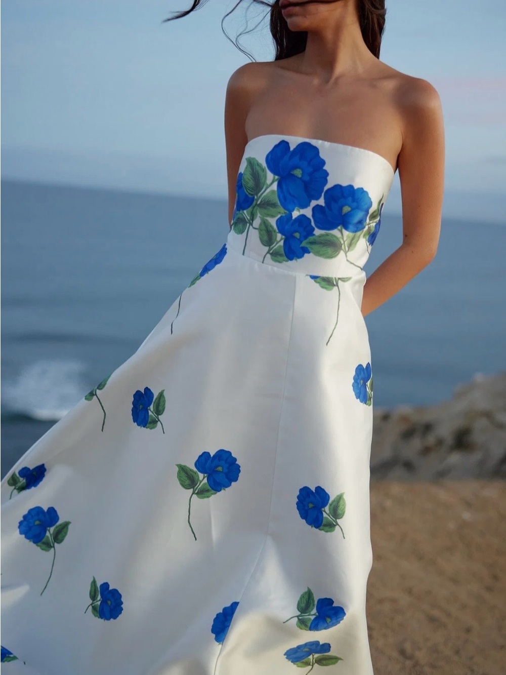 Aston Studio Audrey gown in Celeste/Foam